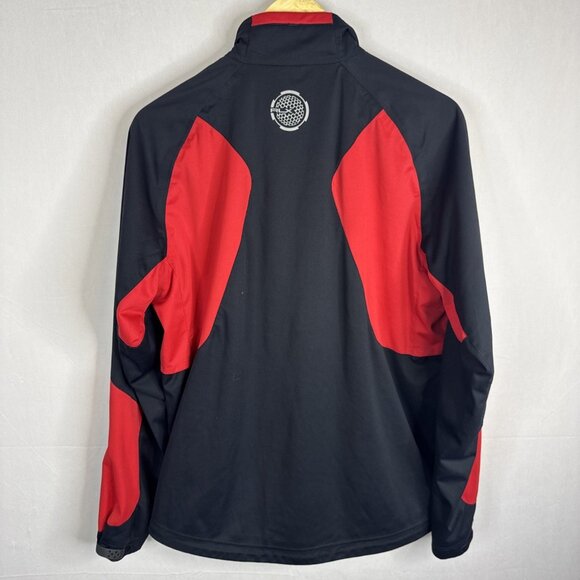 RLX Ralph Lauren Quarter-Zip Wind Pullover Black/Red Men’s Medium - Picture 3 of 6